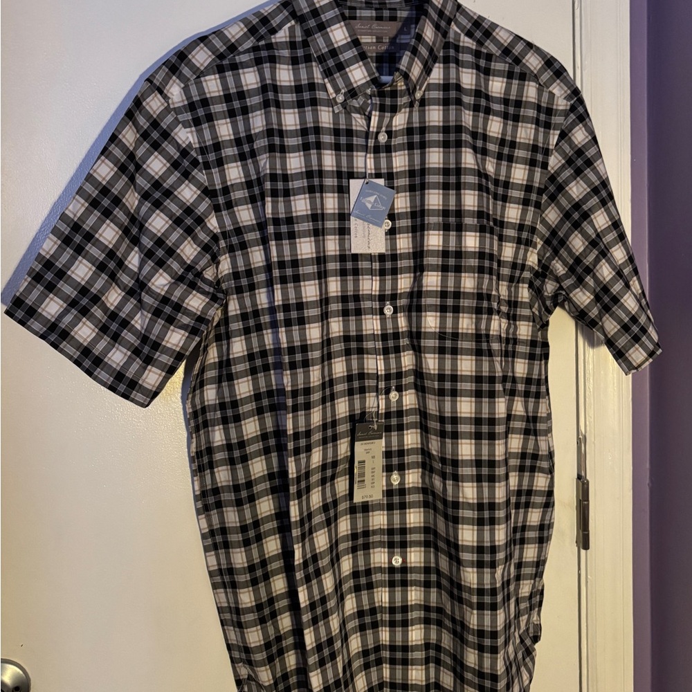 Daniel Cremieux Black and White Checkered Shirt
